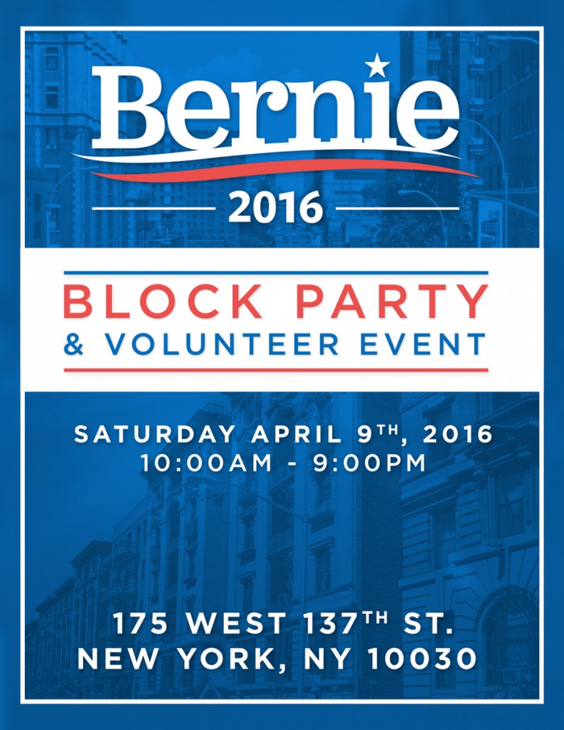 Harlem Block Party Flyer